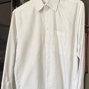 EUC White Joseph and Feiss  No Iron Dress Shirt    15 1/2, 34-35